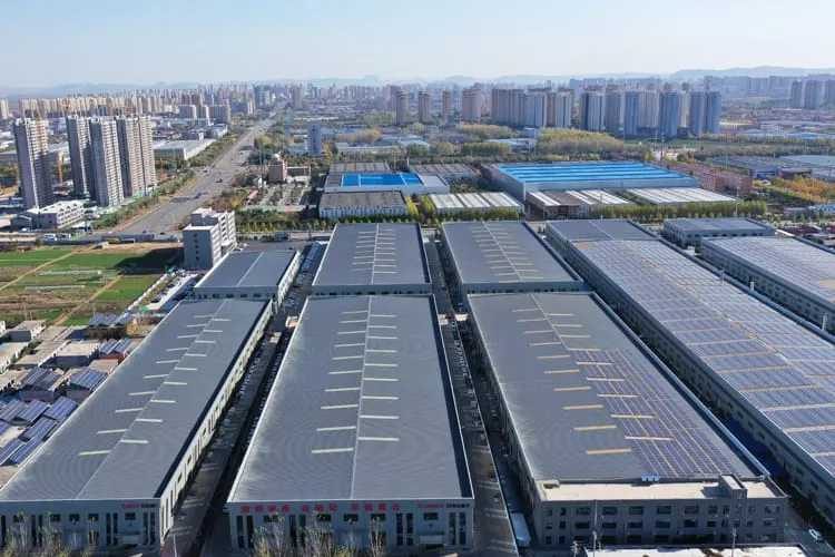 Vista aérea da fábrica da Handemo CNC