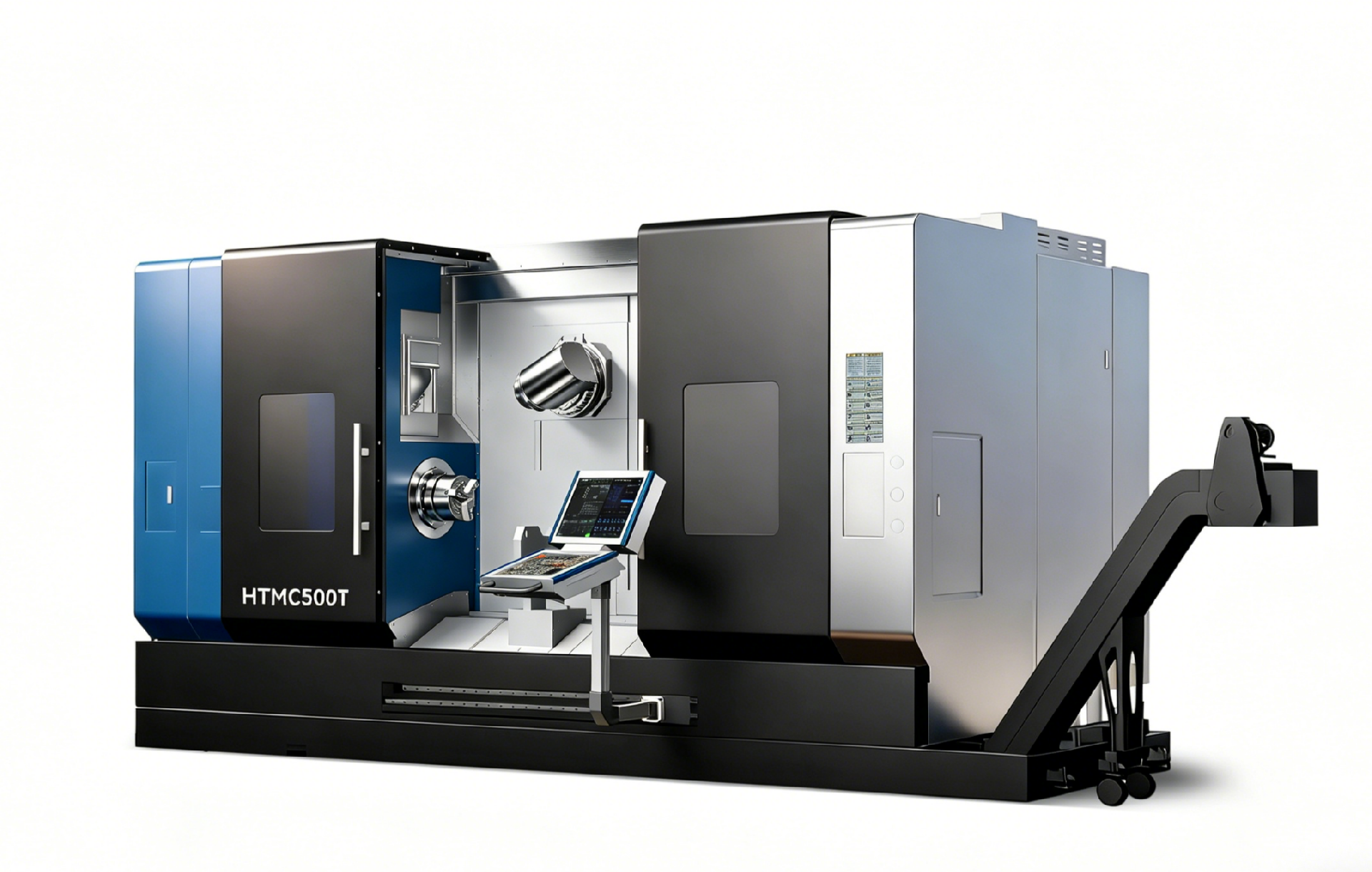 Máquina CNC de torneamento e fresamento HTMC500T