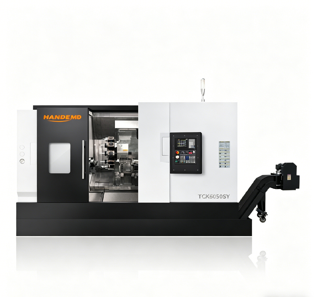 Máquina CNC de torneamento e fresamento TCK6050SY
