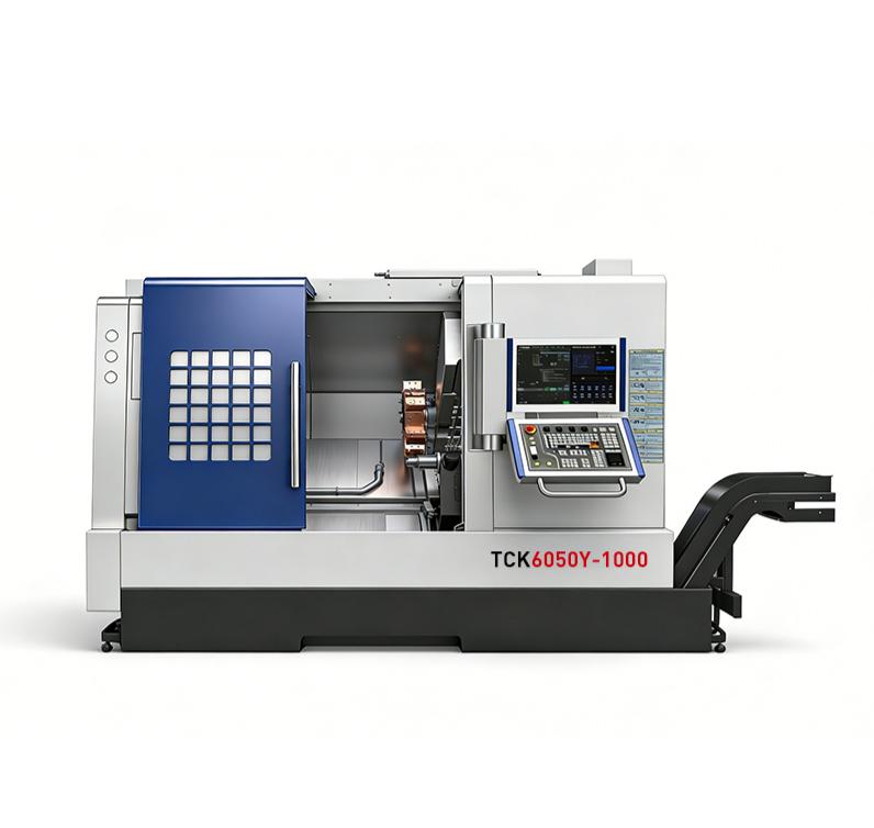 Máquina CNC de torneamento e fresamento TCK6050Y