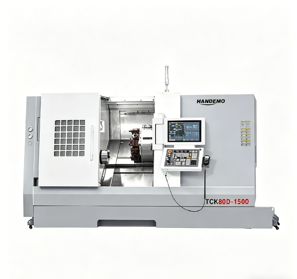 Torno CNC de leito inclinado TCK80D-1500