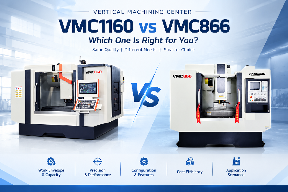 VMC866 vs VMC1160: Como escolher um centro de usinagem