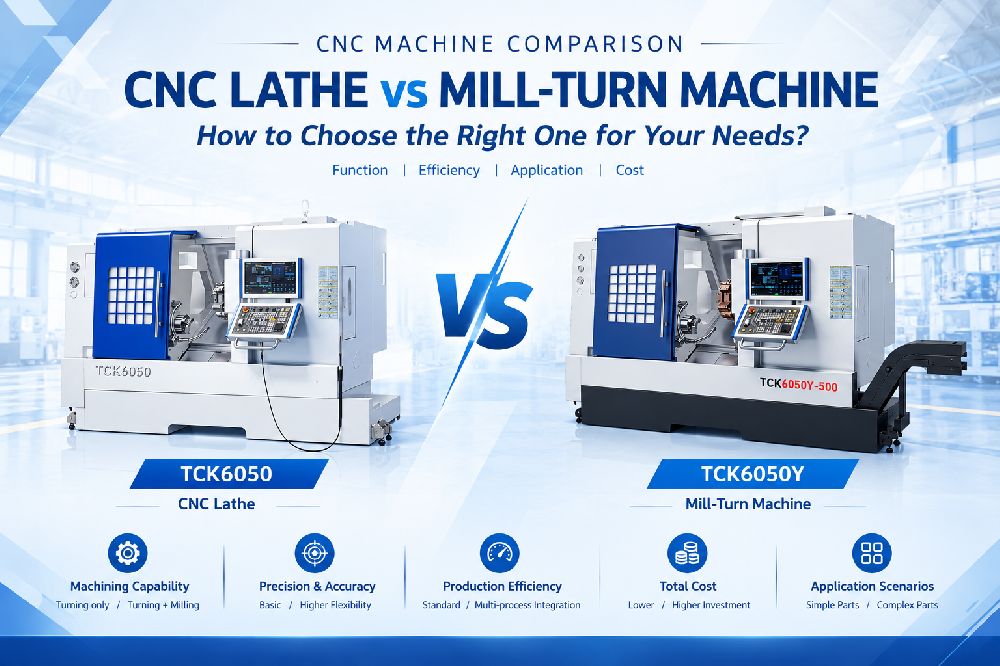 Torno CNC e centro de torneamento e fresamento: como escolher