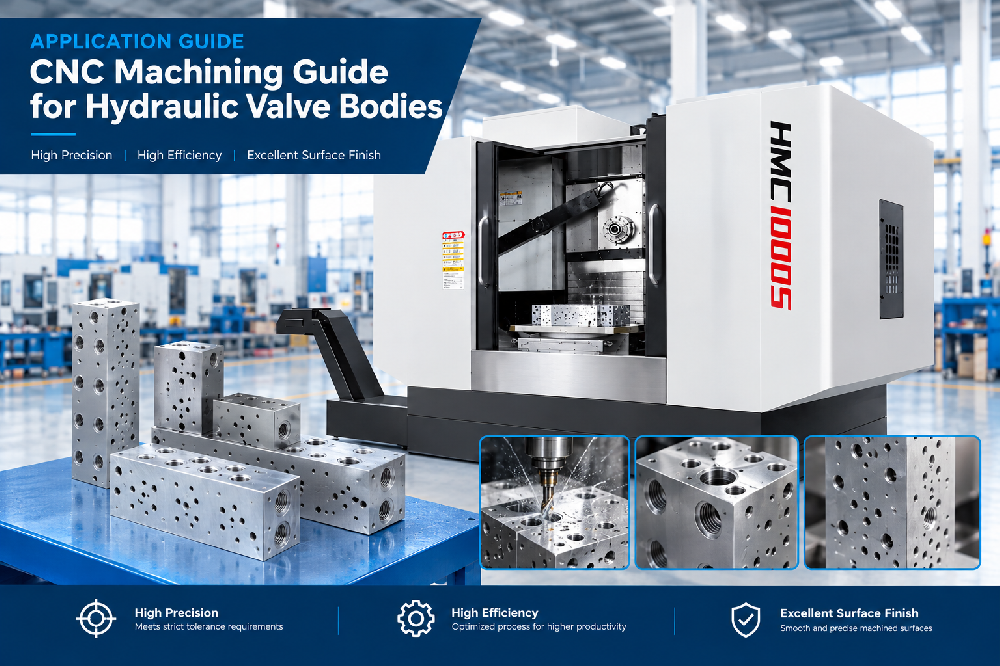 Guia de usinagem CNC para corpos de válvulas hidráulicas