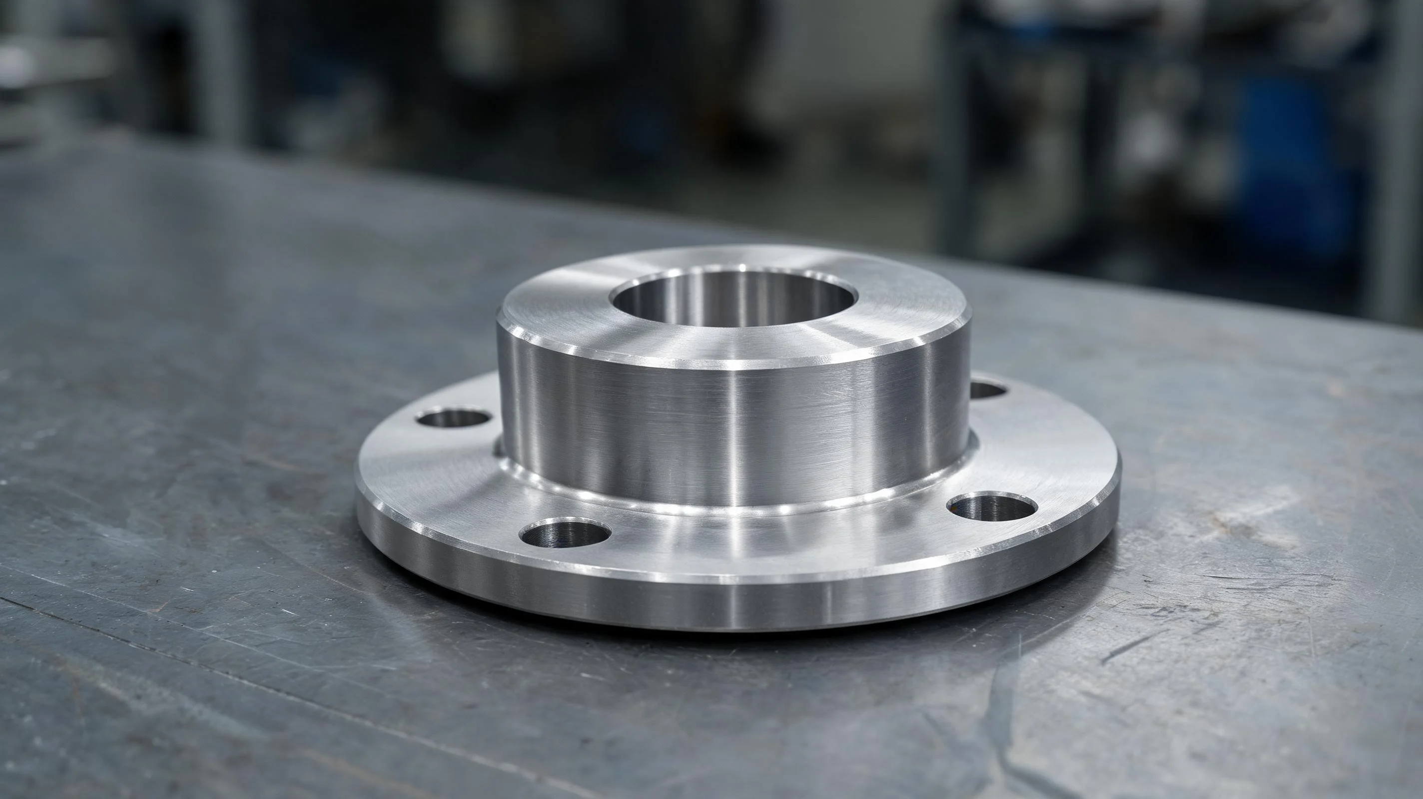 Usinagem CNC de alojamentos de rolamento com flange